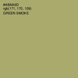 #ABAA6D - Green Smoke Color Image